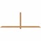 Ekena Millwork Eugene Smooth Timber Gable Bracket, Western Red Cedar, 96"W x 36"H x 1 1/2"D x 3 1/2"F, 9/12 Pitch GBW096X36X0204EUG00SWR - alternate 1